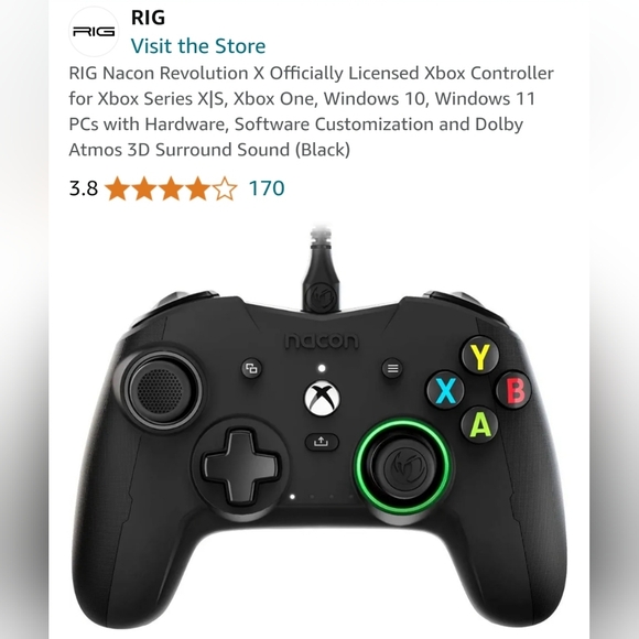 RIG Nacon Revolution X Officially Licensed Xbox Controller - Picture 2 of 2